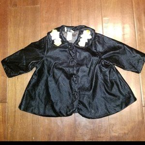 Little Mass Girls Black Velvet Swing coat. Sz 2T